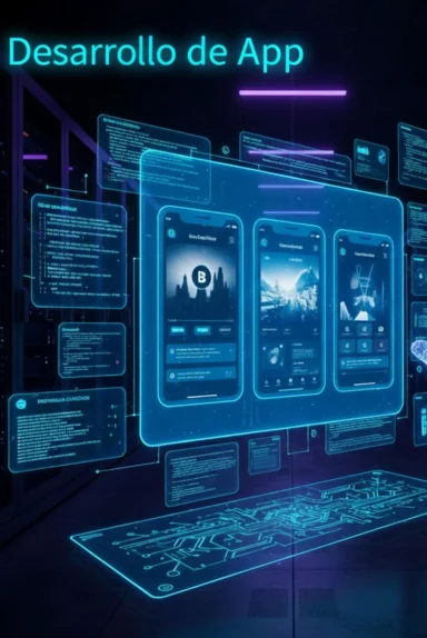 Desarrollo de aplicaciones móviles con interfaces digitales futuristas